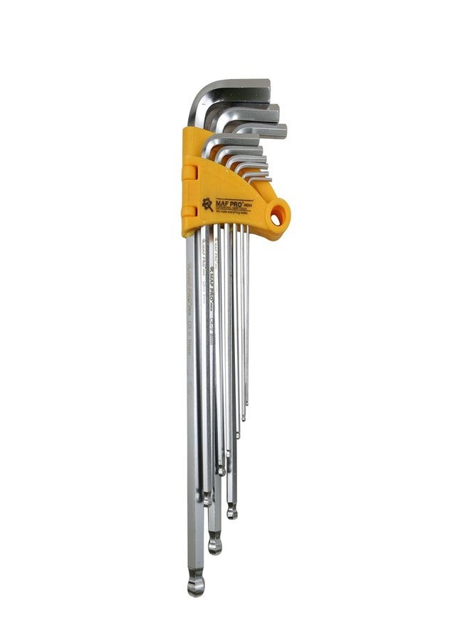 MAF PRO Heavy Duty MHK11091 10PC Extra Long Hex Key Wrench Set 1.5-12mm Metric Sizes L-Key Set 10 Pieces - Image 2